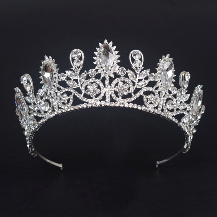 HG584 Princess Royal Crown Sunflower Bride Crystal Crown Wedding Party Fast Selling
