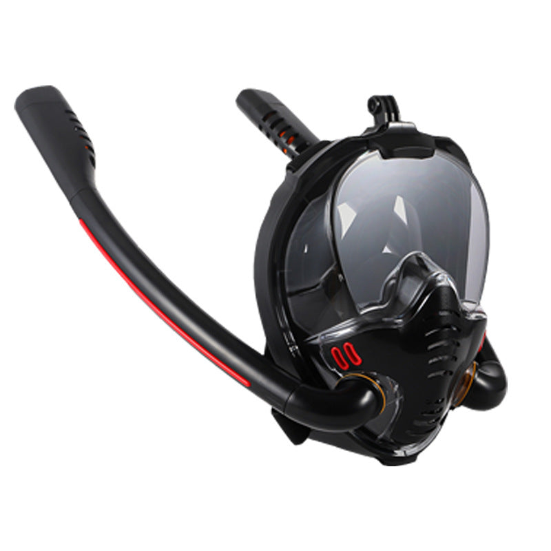 Double Tube Silicone Full Dry Diving Headgear