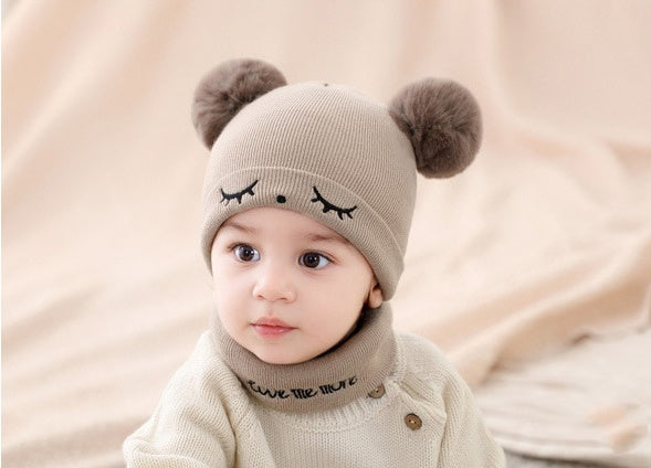 Embroidered Cartoon Knit Hat