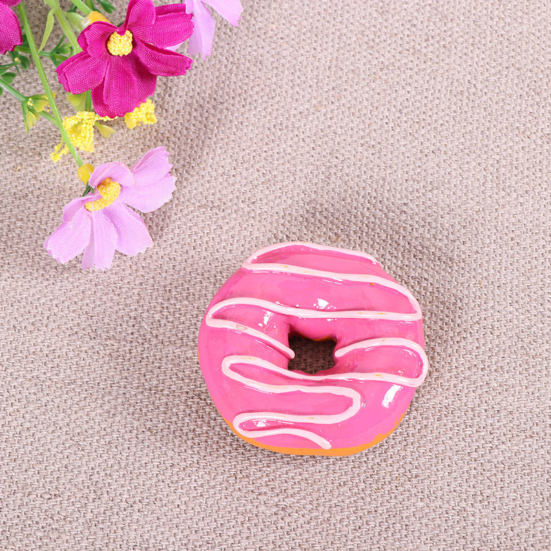Donut Refrigerator Magnet Food Bread Simulation Three-Dimensional Magnet Magnetic Creative Refrigerator Magnet