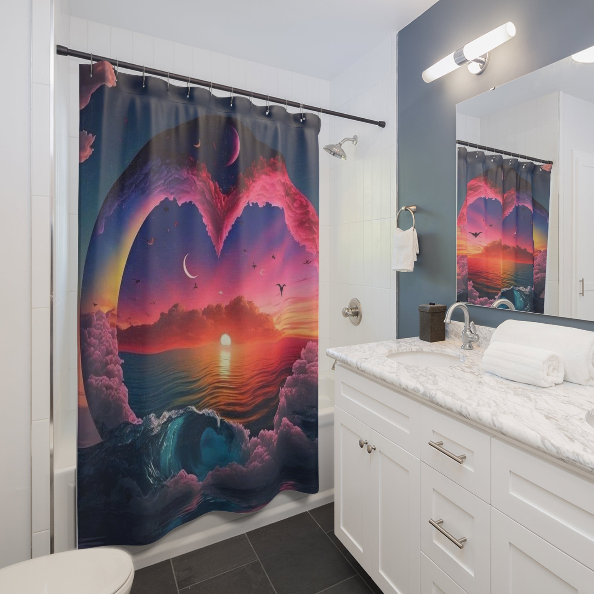 Ocean Wave Shower Curtains