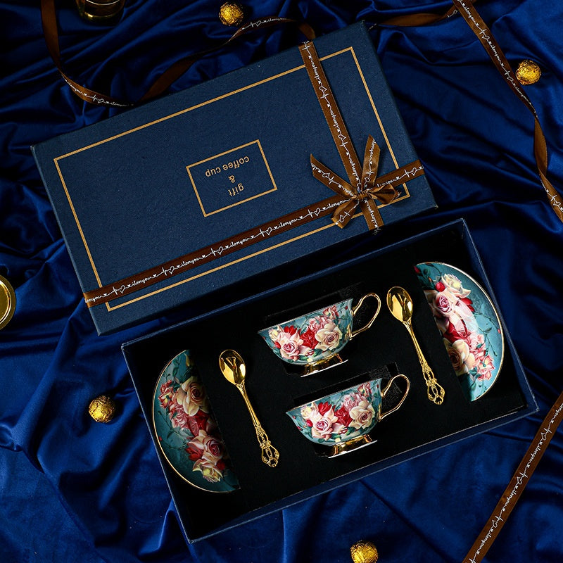 Exquisite Coffee Cup European Light Luxury Tea Set