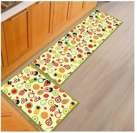 Floor Mats, Non-Slip, Oil-Proof, Household Machine Washable Door Mats, Bathroom, Bathroom, Bedside Rugs