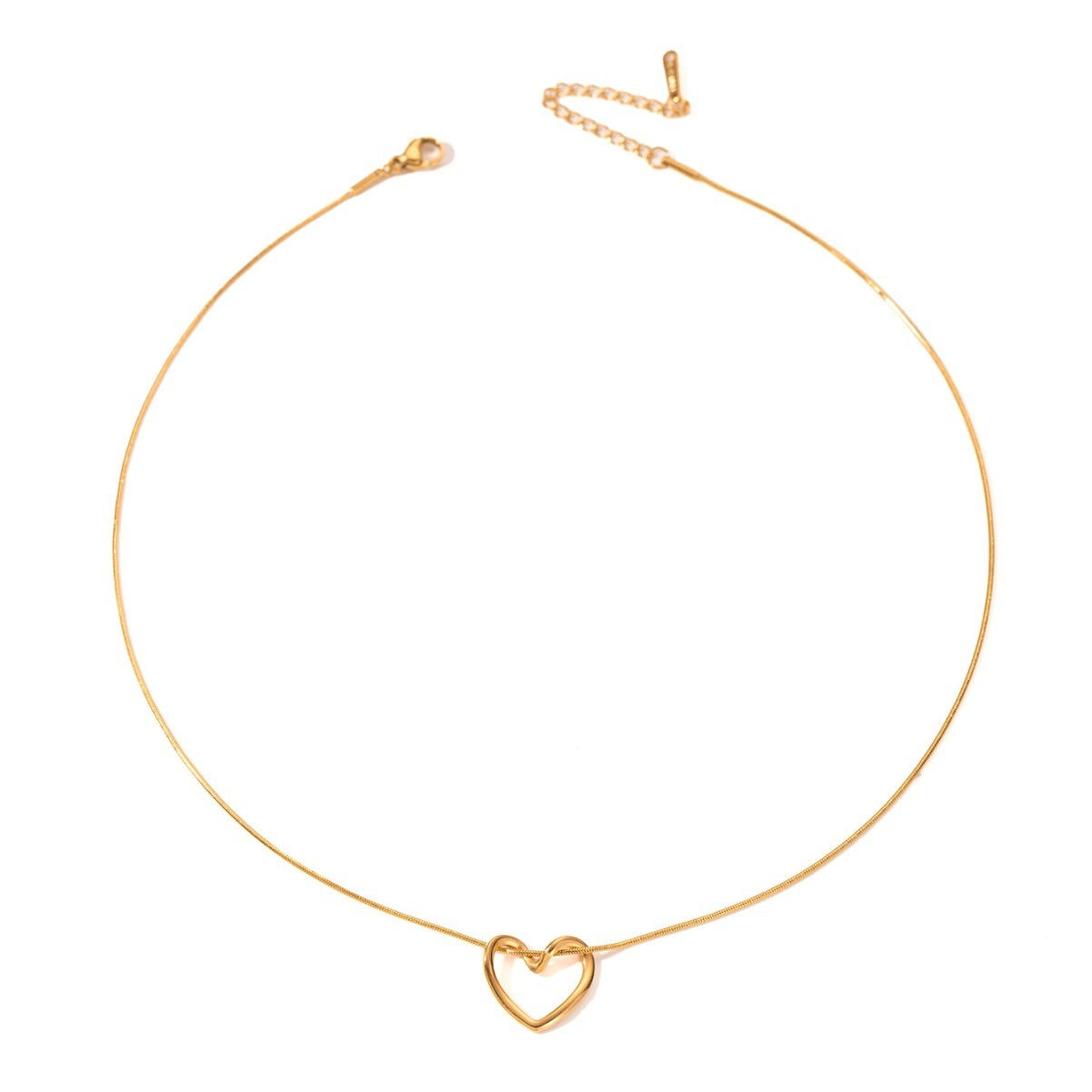 Fashion Jewelry Retro Titanium Steel Love Chain Necklace
