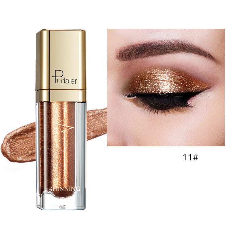 18 Color Glitter Eyeshadow Shiny Pearl Eye Shadow liquid Eye Makeup Pigments Purple Gold Shimmer Cosmetics Gel