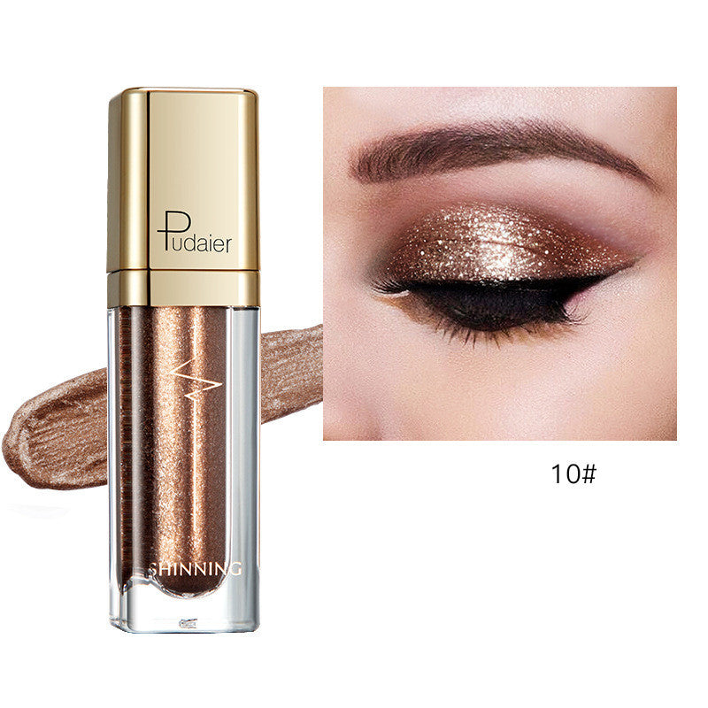 18 Color Glitter Eyeshadow Shiny Pearl Eye Shadow liquid Eye Makeup Pigments Purple Gold Shimmer Cosmetics Gel