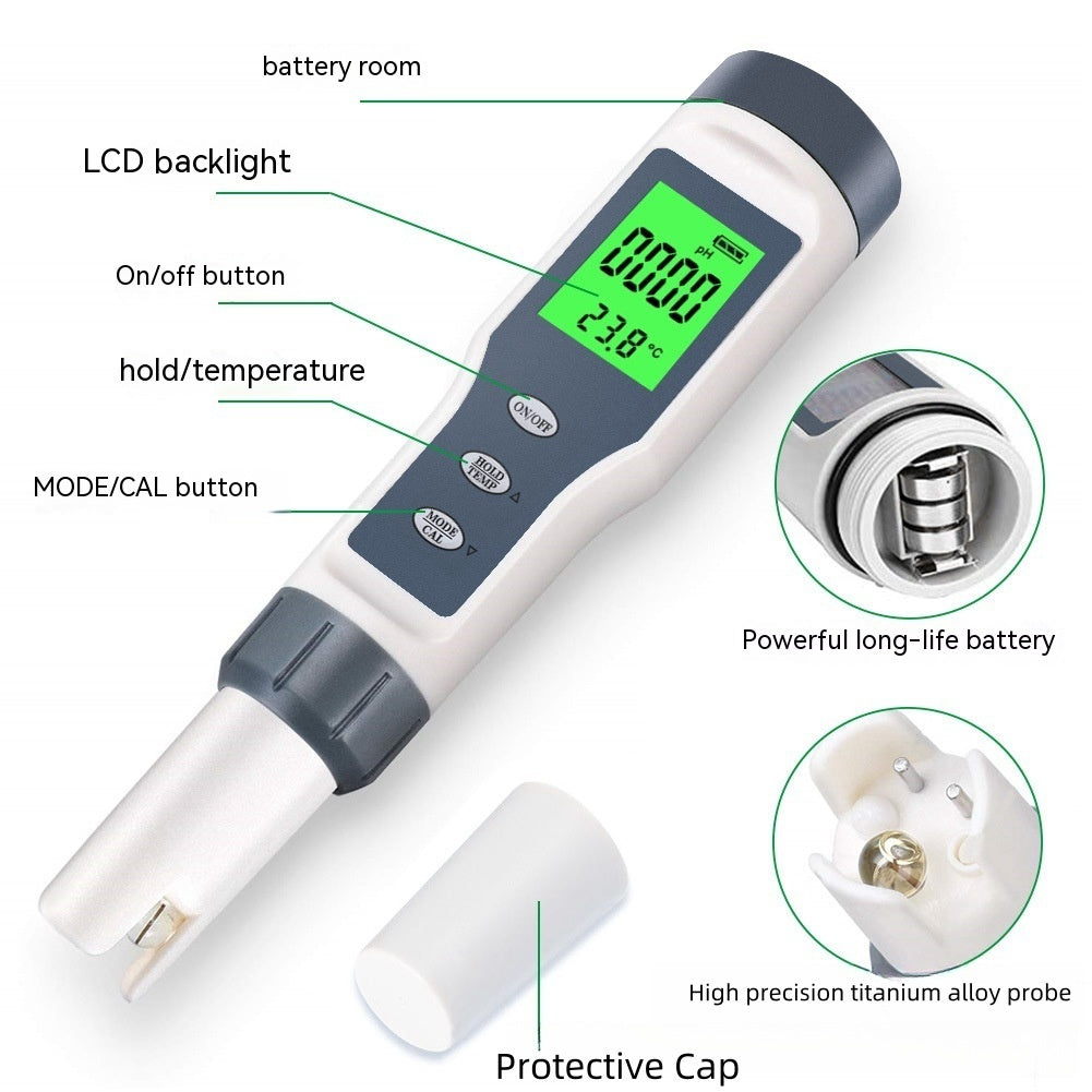 PHECtemperature Swimming Pool Fish Tank Water Tester