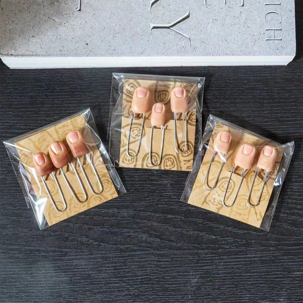 Resin Finger Clip Bookmark Suit
