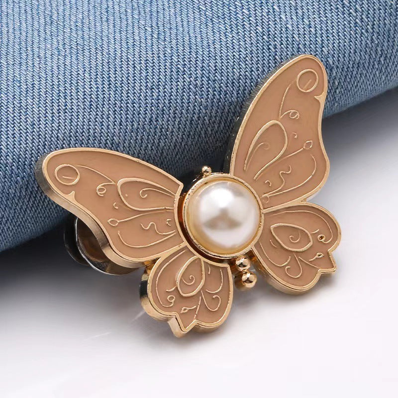 Removable Nail-Free Butterfly Belt Buckle