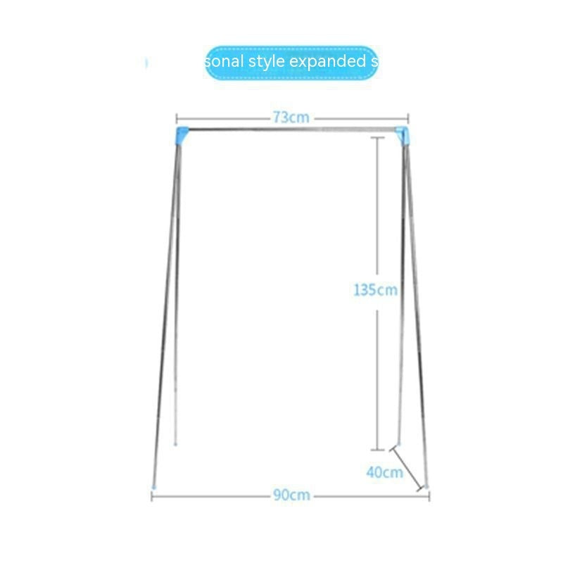 Portable Clothes Hanger Household Bold Foldable