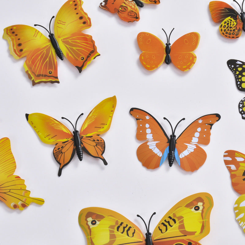 Simulation Butterfly Wall Sticker Refrigerator