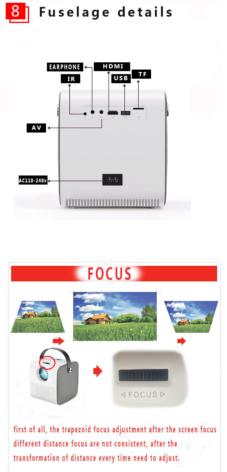 1080P HD Portable Projector