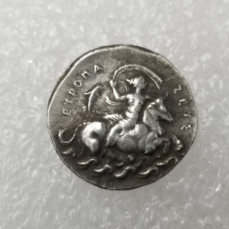 Embossed Greek Coin Can Blow Silver Dollar