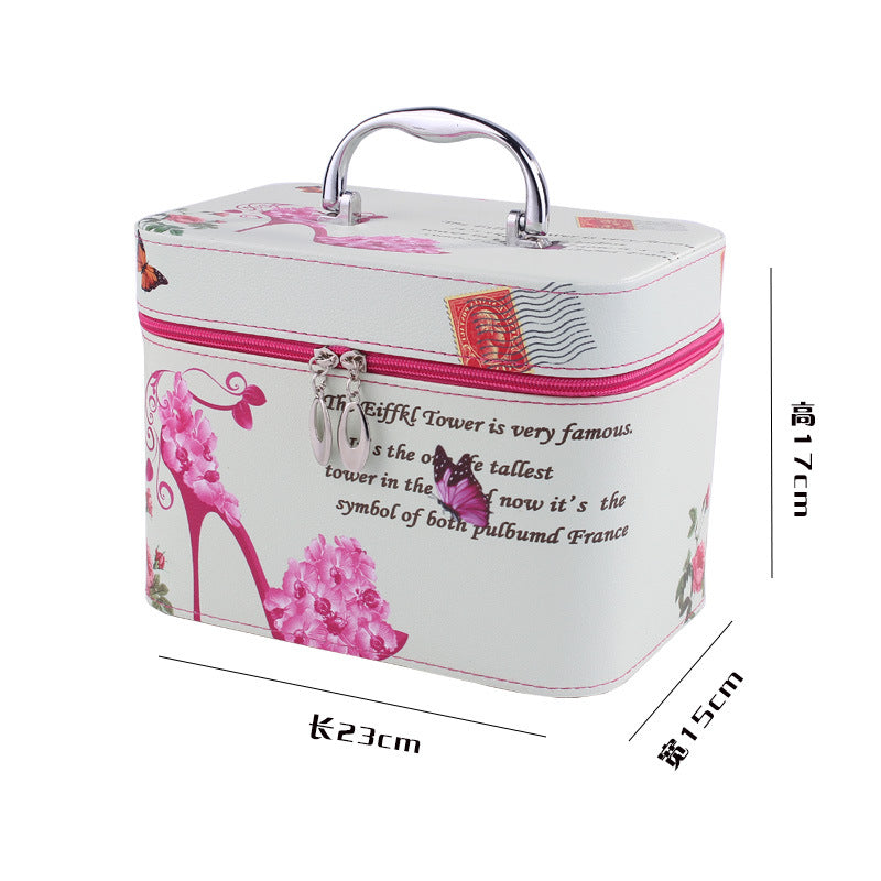 Manufacturer Korean Lovable Hand-Held Cosmetic Bag Waterproof Travel Package Make-Up Toolbox