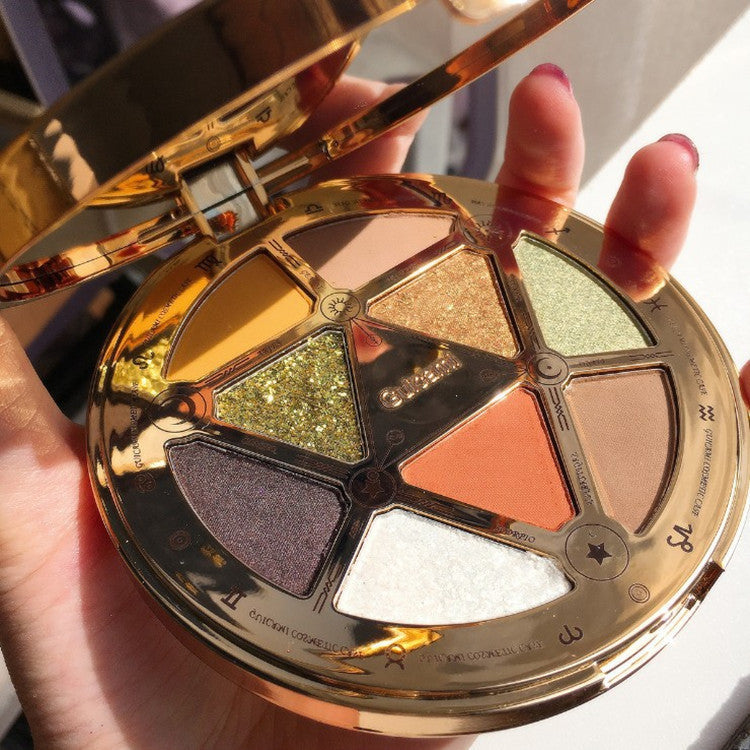 Tarot Nine-Color Gold Coin Matte Pearl Glitter Glitter Eyeshadow Palette