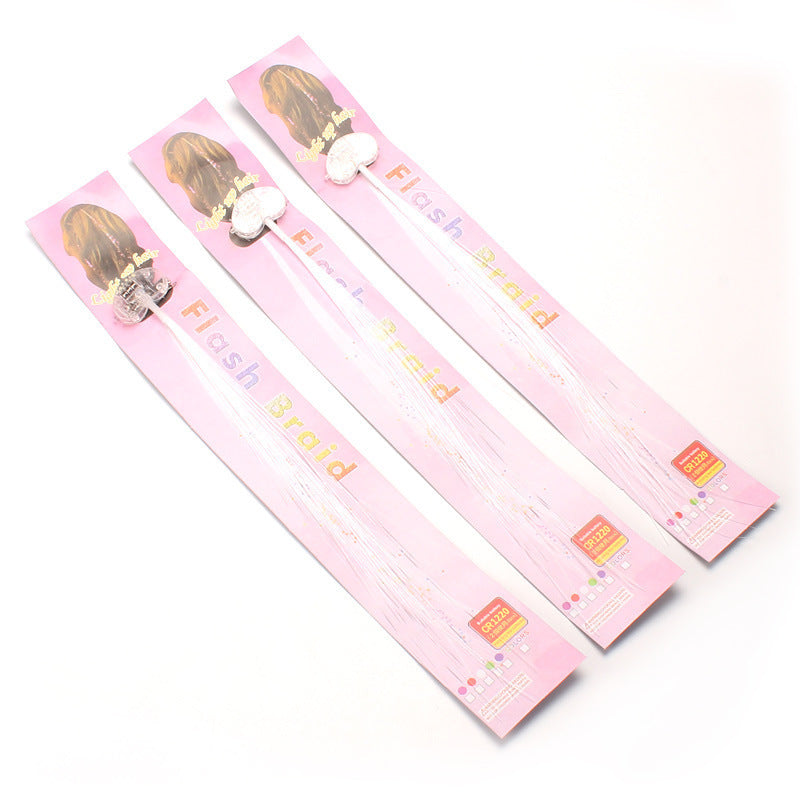 Colorful Glowing Braids Fiber Fiber Braids LED Lights Hair Clips For Hair