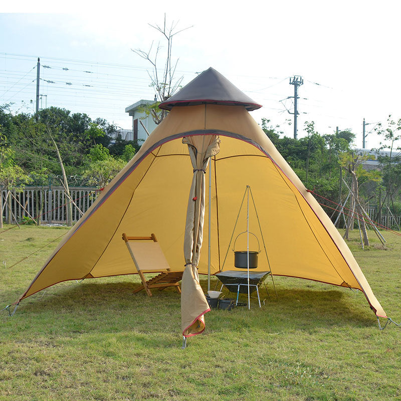 Factory Direct Indian Tent Outdoor Wind Type Camping Tent Awning Camping Tower New Account