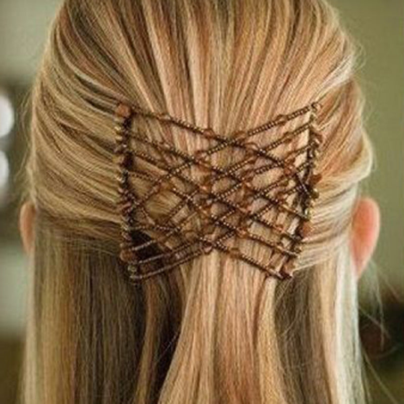 Korean Version of the Running Rivers and Lakes Stalls Hot Products Bright Beaded Variety Hair Clips Magic Hair Comb Hair