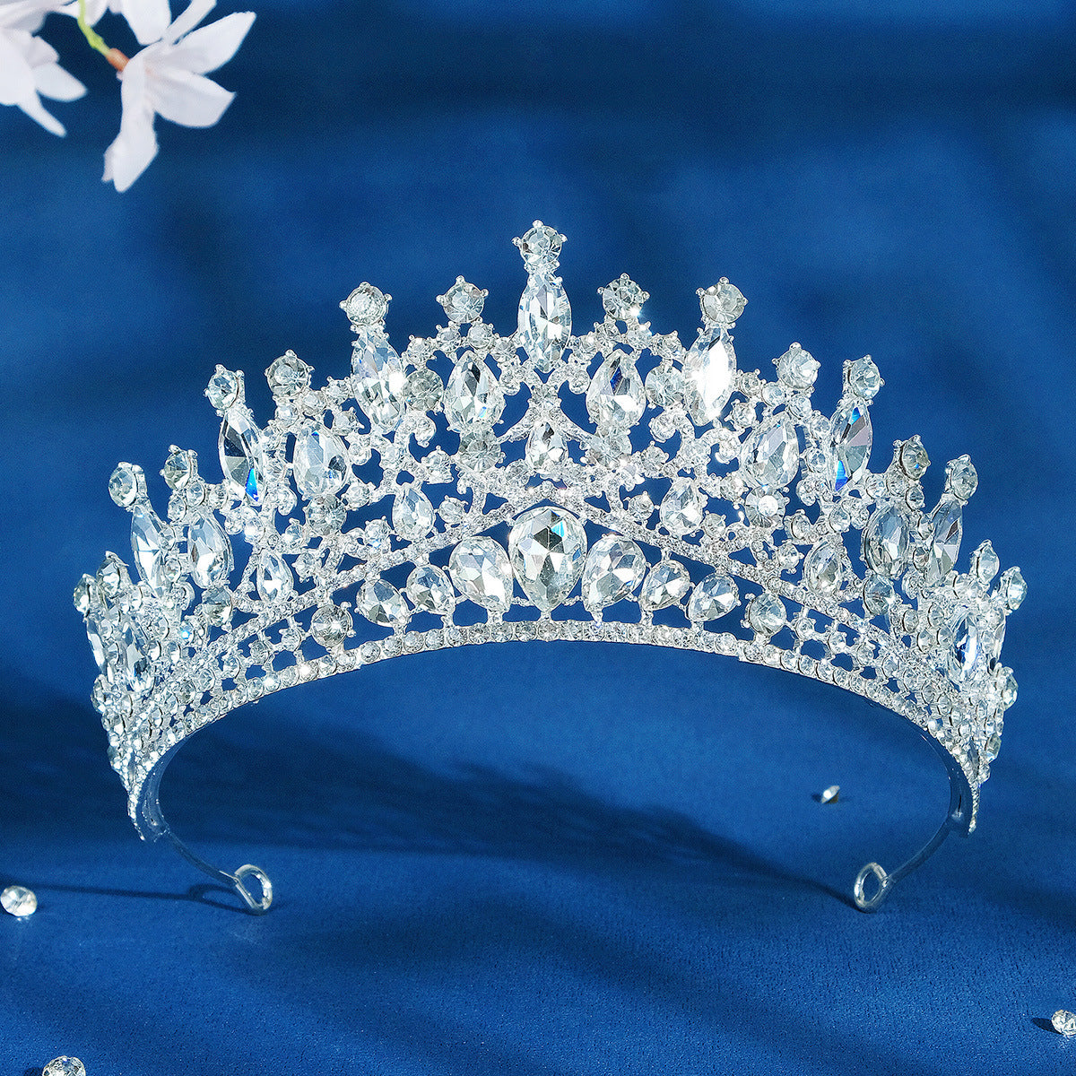 Baroque Exquisite Rhinestone Bride Crown Headwear