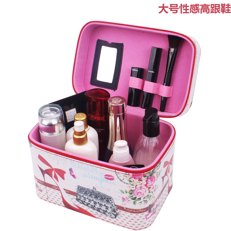 Manufacturer Korean Lovable Hand-Held Cosmetic Bag Waterproof Travel Package Make-Up Toolbox