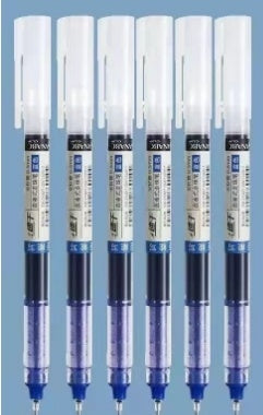Straight-Liquid Ballpoint Pen 05mm Gel Pen Student Carbon Pen Water-Based Paint Pen Roller Ball Pen Signature Pen