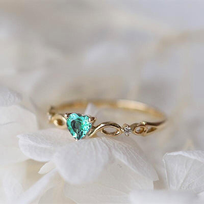 Heart-Shaped Diamond Ring