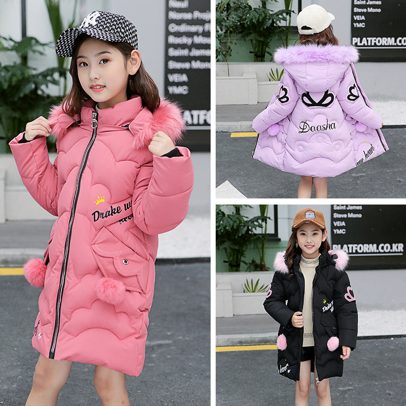 Girls' Cotton-Padded Jackets
