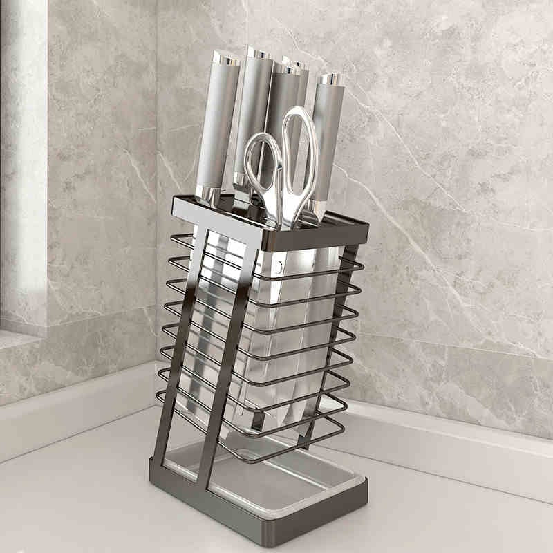 304 Stainless Steel Kitchen Knife Holder Household Draining Table