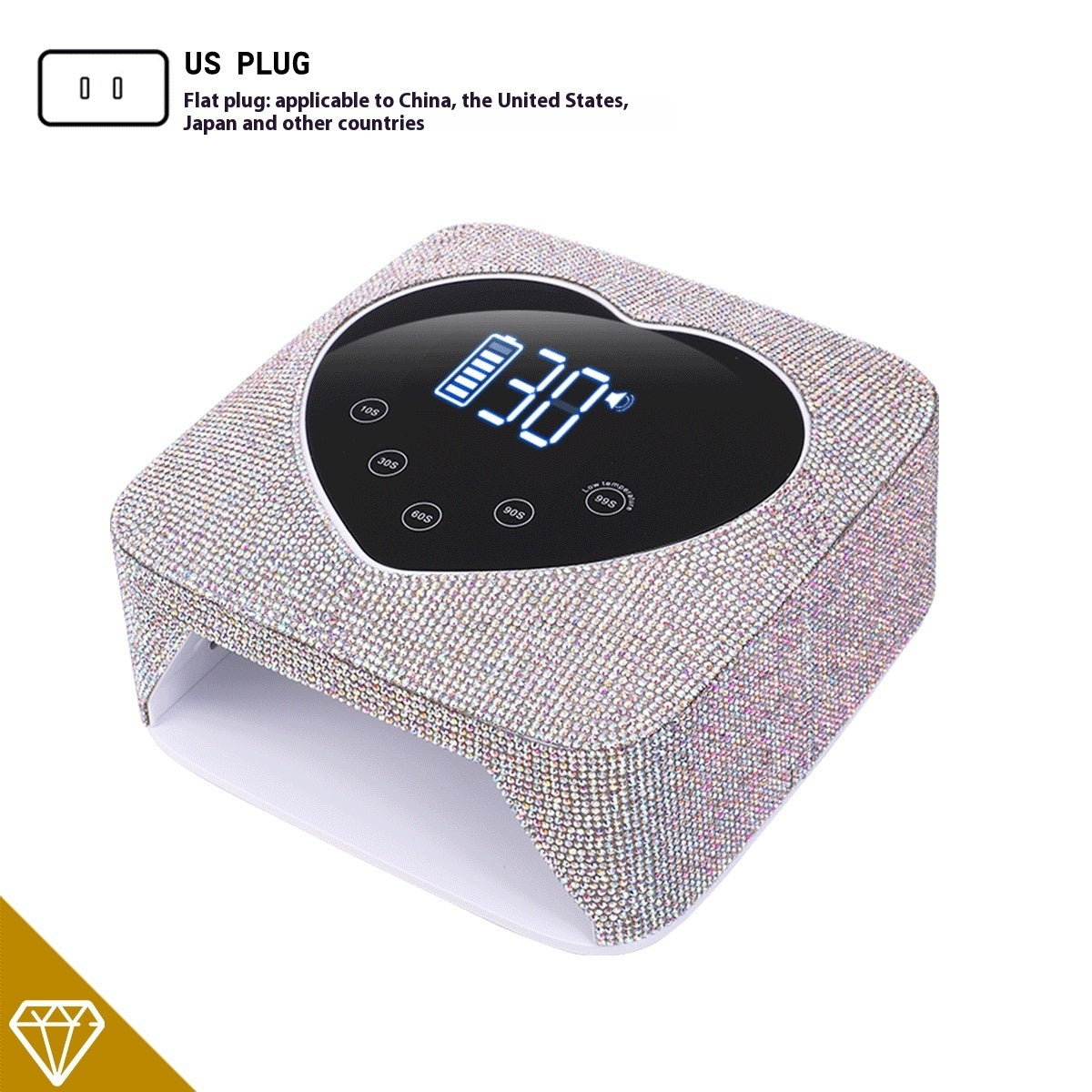Charging Nails Phototherapy Lamp High-Power Storage, Baking and Drying Nail Phototherapy Machine