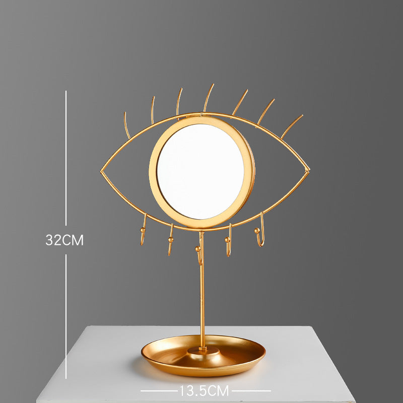 Remi Gold Mirrored Jewelry Stand