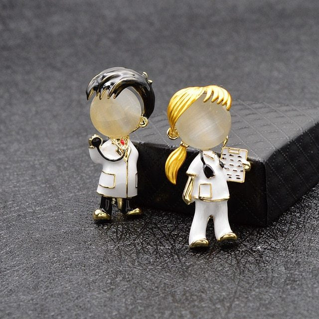Nurse Doctor Brooch