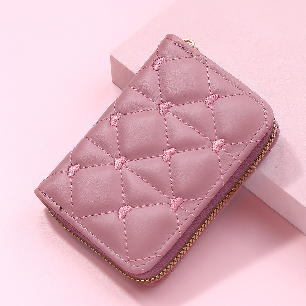Mini Zipper New Ladies' Purse Pu Card Holder