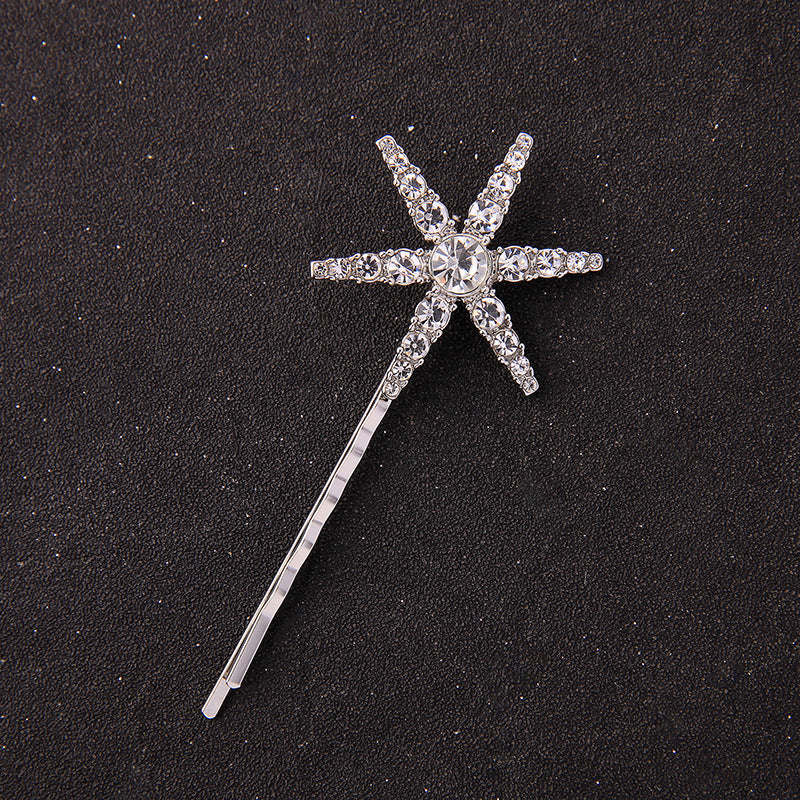Long Stars and Moon Hair Clips