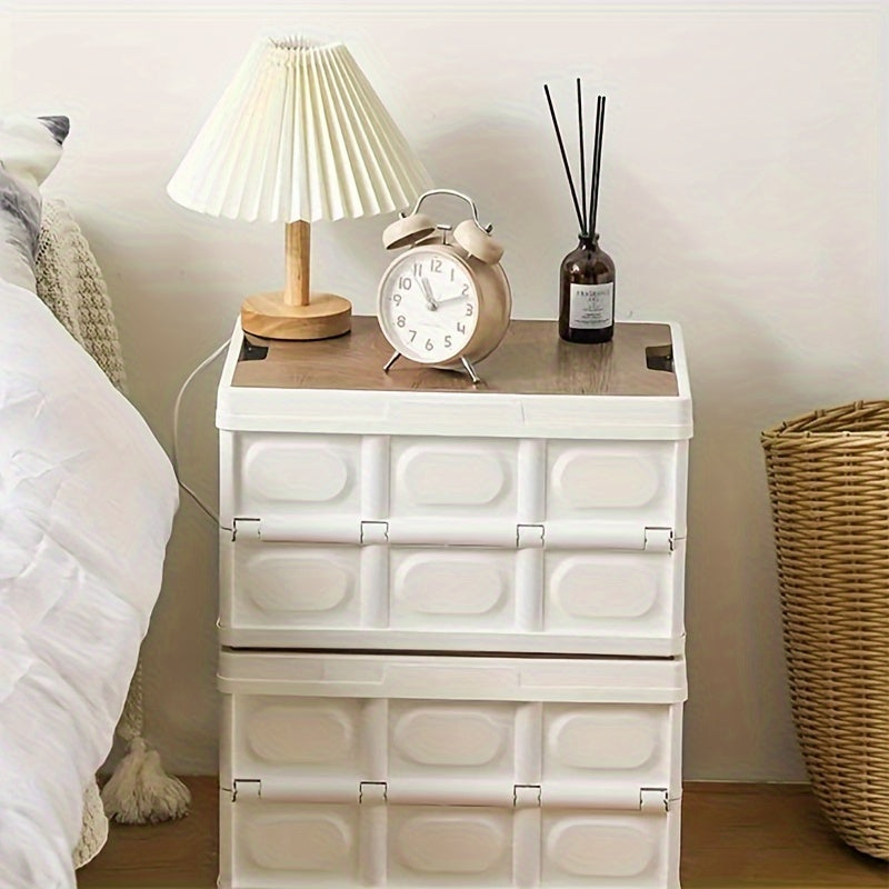 Fashionable And Easy-to-use Outdoor Folding Storage Box, Multi-functional Car Storage Box, Household Glove Box Storage Basket, Portable Folding Camping Box-35L Single Pack