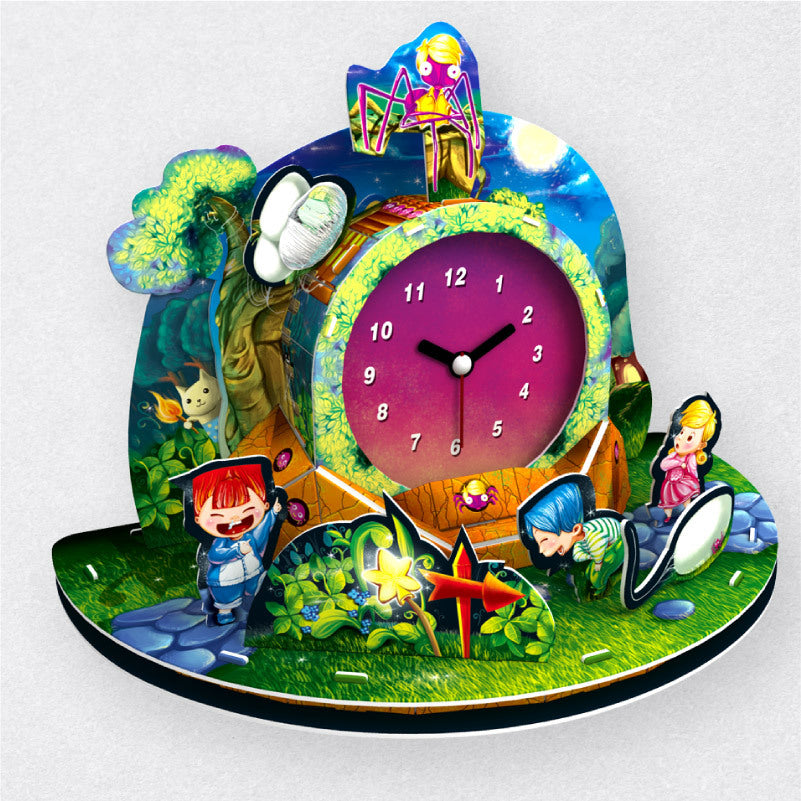 Halloween Clock 3D Clock 3D Puzzle Model