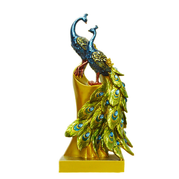 Lovers Peacock Creative Home Furnishing Resin Crafts Decoration