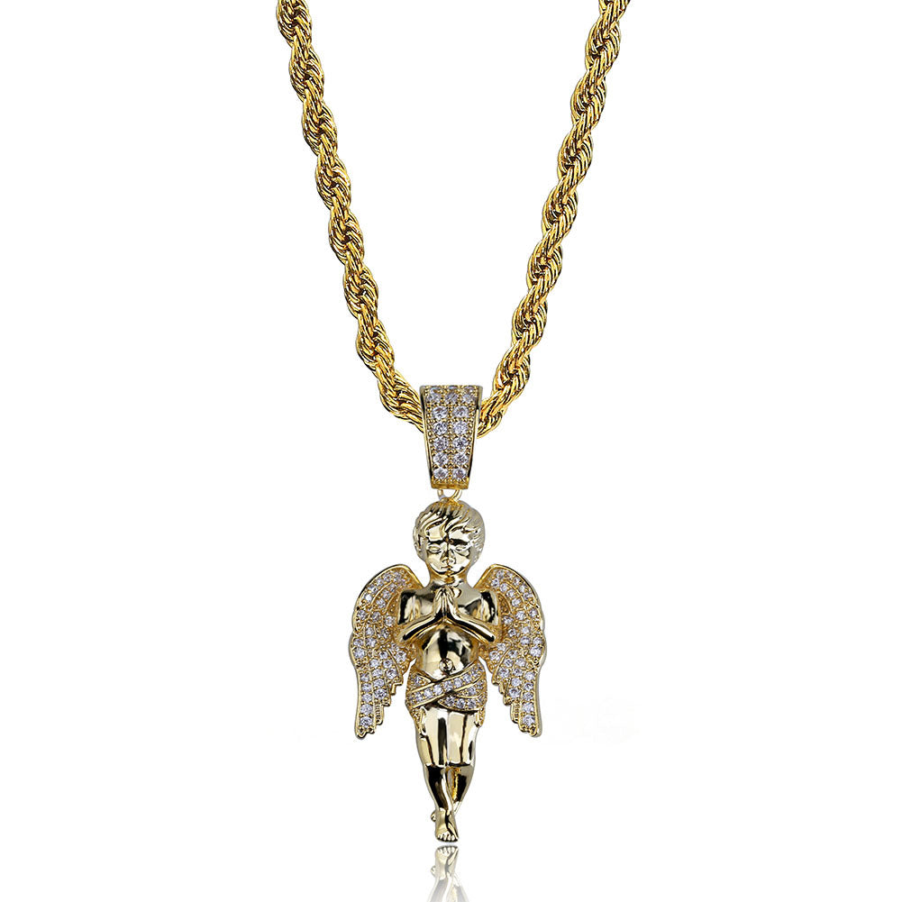Europe And The United States Hot Selling Hands Together Angel Pendant
