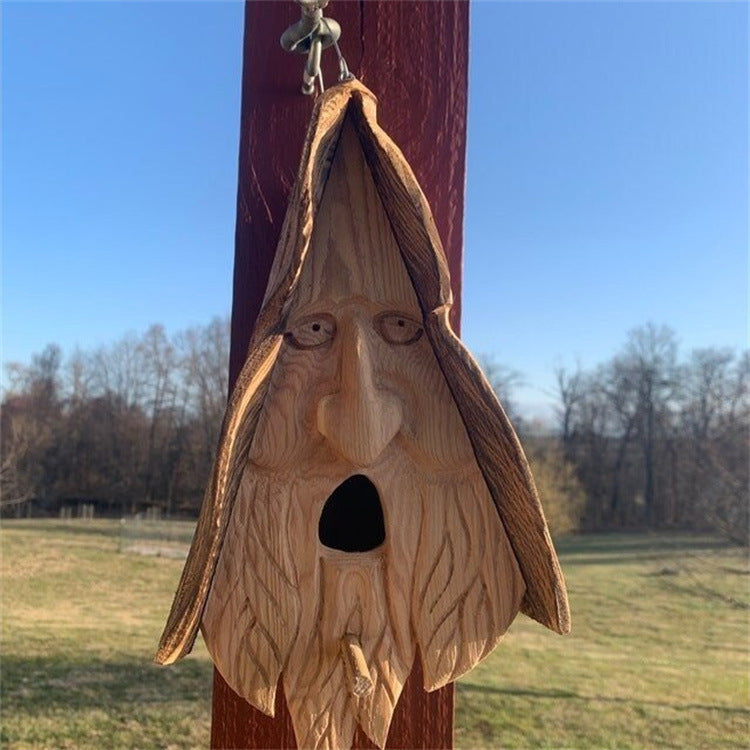 Happy Spirit Birdhouse Wood Resin Crafts