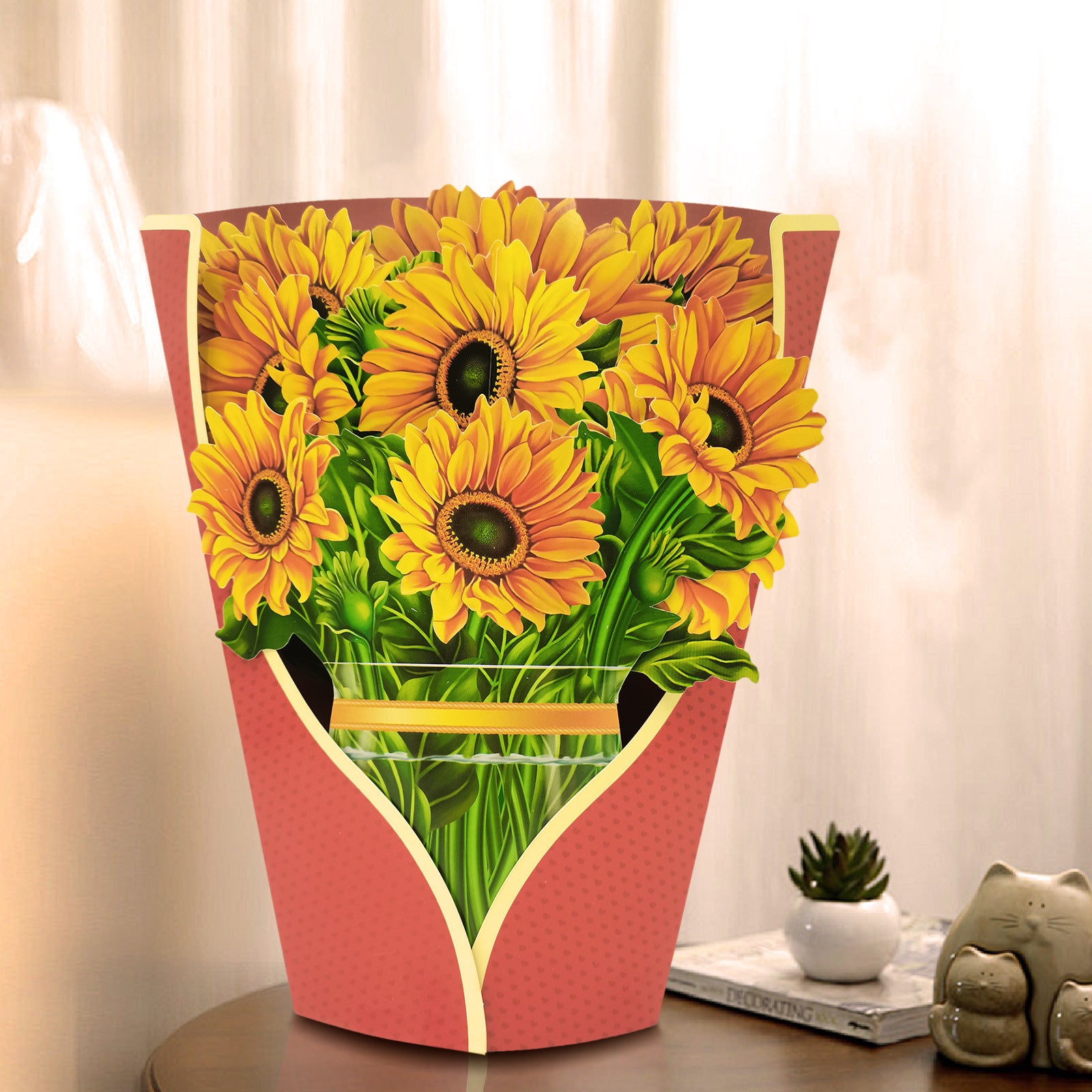 3D Three-Dimensional Flower Bridal Bouquet Teacher's Day Paper Carving Crafts