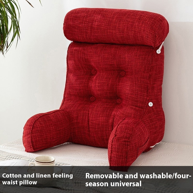 Q3Y Removable And Washable Bedside Cushion Bed Pillow Backrest Soft Pillow Waist Pillow Sofa Office Seat Bolster