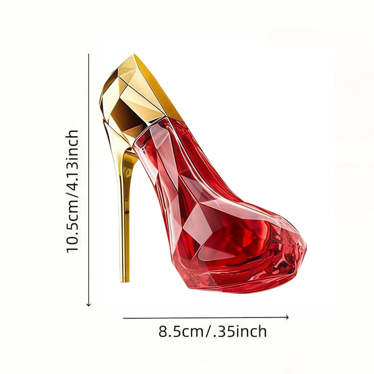 A Unique And Luxurious Red High-Heeled Shoe Design A Long-lasting Fragrance A Must-Have Perfume For Beauty Enthusiasts And A Special Gift For Women.