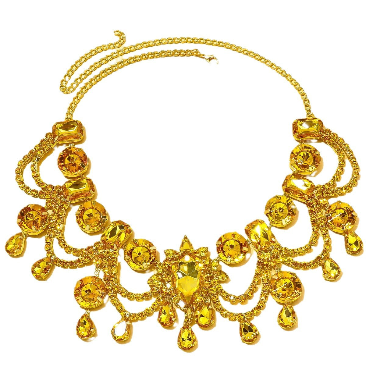 Women's Exaggerated Citrine Necklace