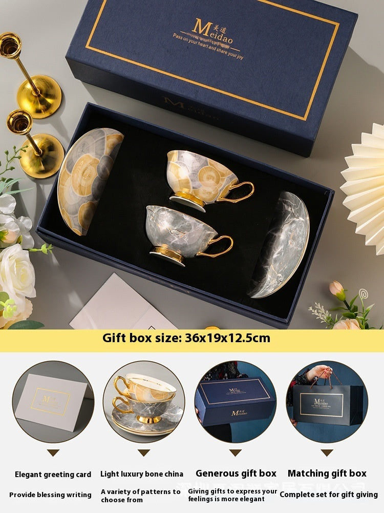 Coffee Cup High-End Exquisite Bone China Gift