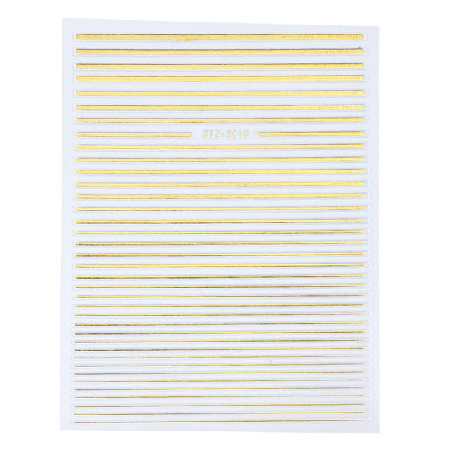 Evergreen Nail Line Stickers Geometric Pattern Nails