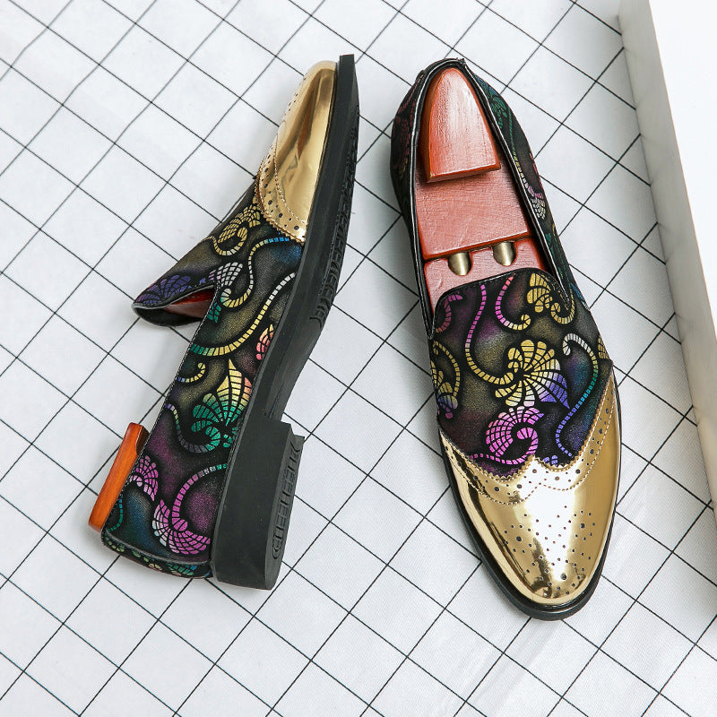 Plus Size Assorted Colors Slip On Feet Business Formal Wear Leather Shoes Men