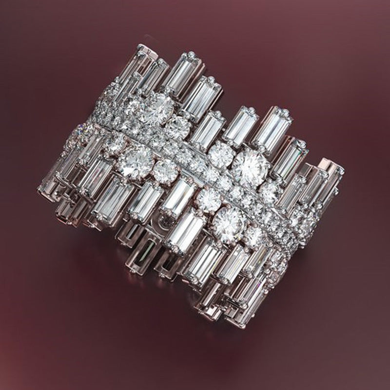 Irregular Luxury Micro Neira Ed Zirconium Ring