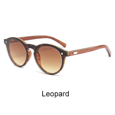 Wood Grain Plastic SunGlasses