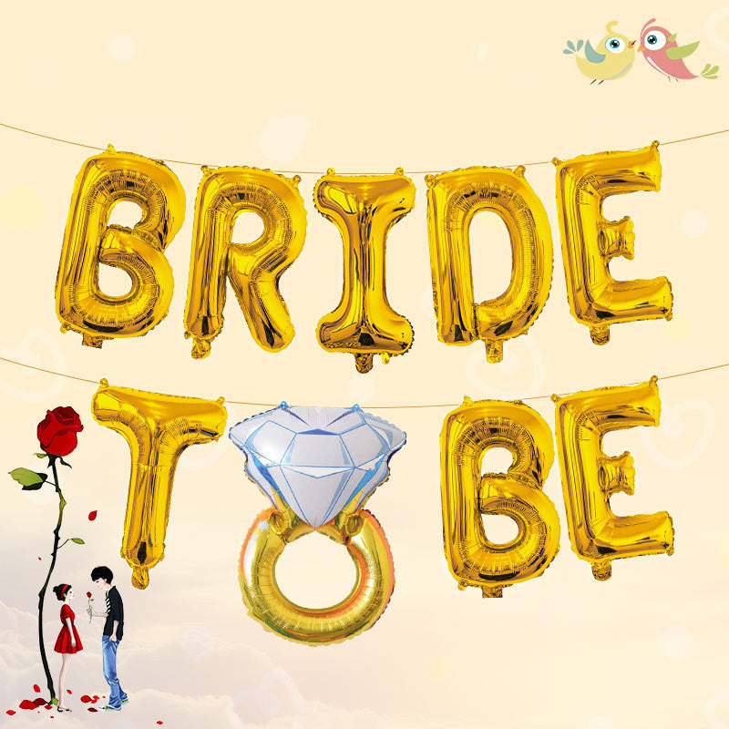 Proposal Rose Gold Bride to Be Balloon Set Bride-To-Be Wedding Decoration Letters