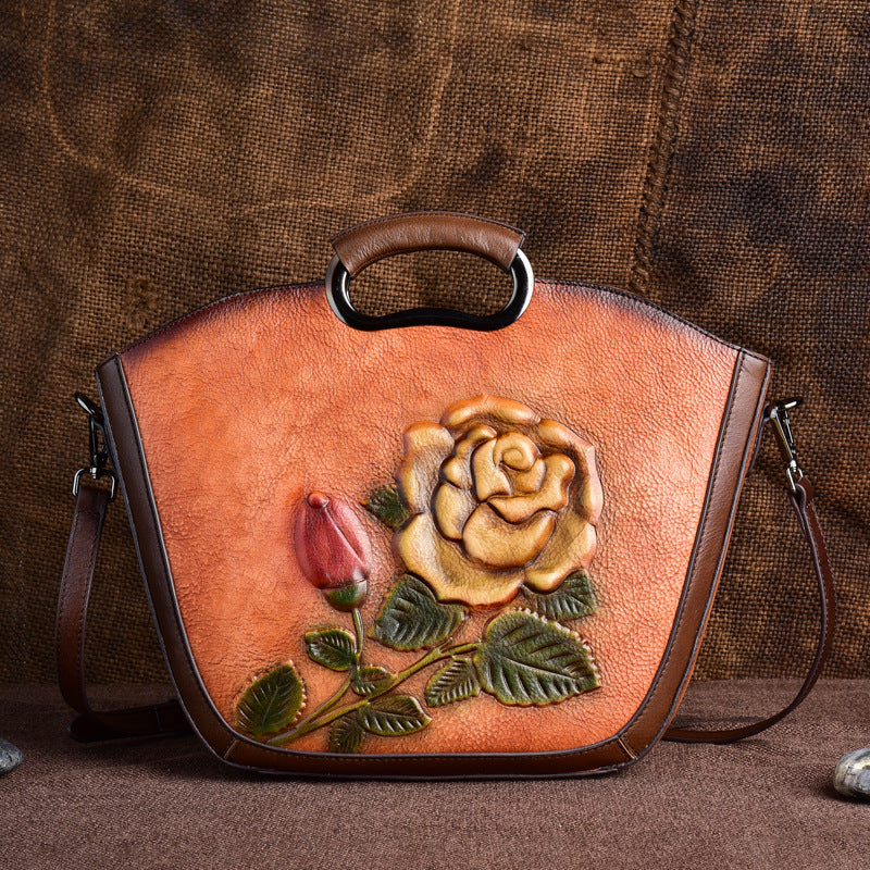 Fashion Handbag Messenger Bag Retro Embossed Excellent