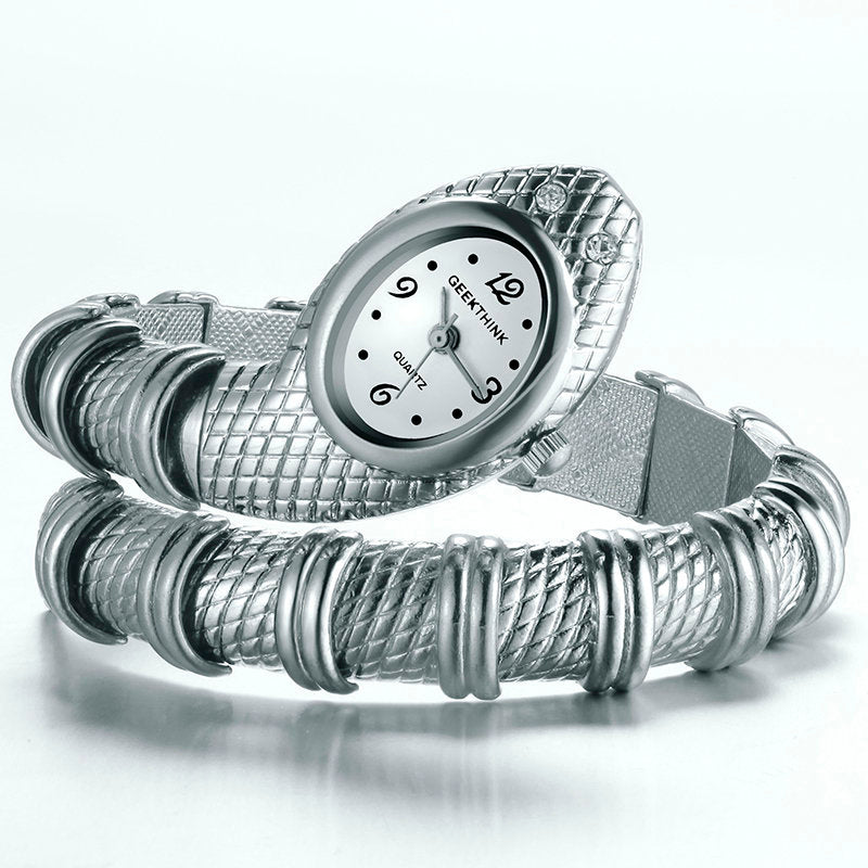 Women's Watch Bracelet Gold Snake Watch